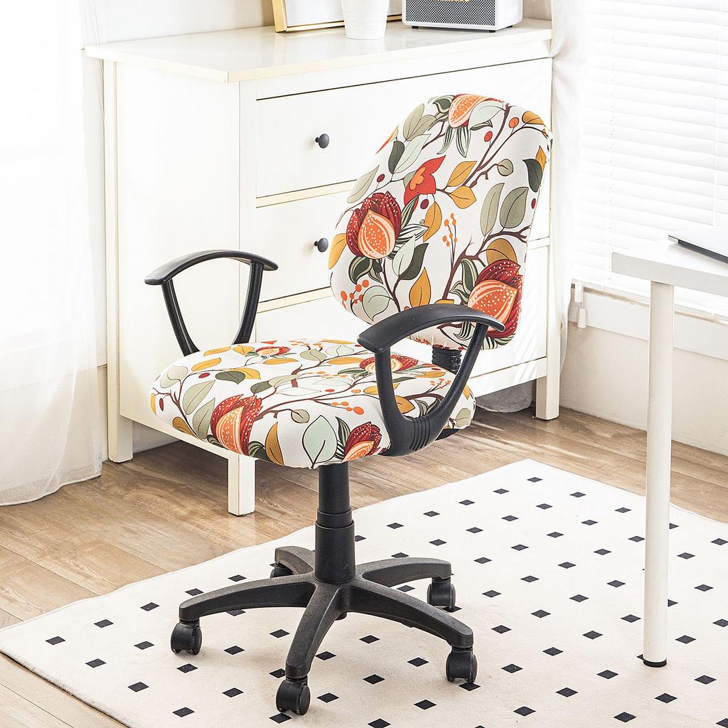 Elastic Split Chair Cover Office Lift Swivel Chair Cover Household Split Computer Chair Cover Non-Slip Seat