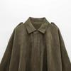 2025 Spring Bestseller: Green Suede Bomber Jacket Coat