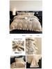 Ultra-Thick Warm Autumn/Winter Velvet Carved 4-Piece Bedding Set - Class A, Anti-Static, Ideal for Mother and Baby.