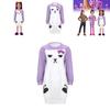 Kpop Demon Hunters Rumi Mira Zoey Cosplay Pajama Set With Polyester Fabric For Stage Performances