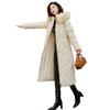 Mom's Winter Cotton Jacket: Stylish, Warm, Fleece-Lined Coat for Middle-Aged & Elderly