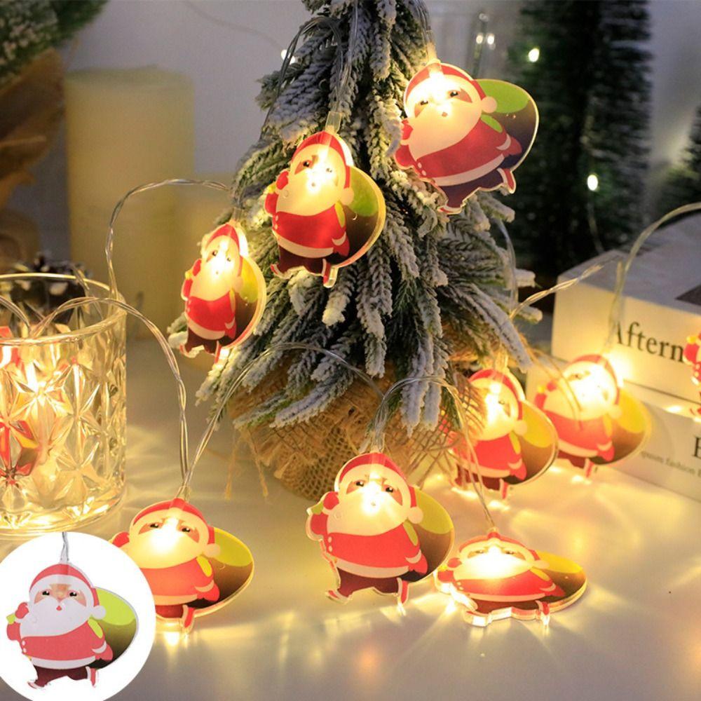 3m 20Led Christmas Light String Creative Christmas Decor Lamp Santa Claus LED Light Bar