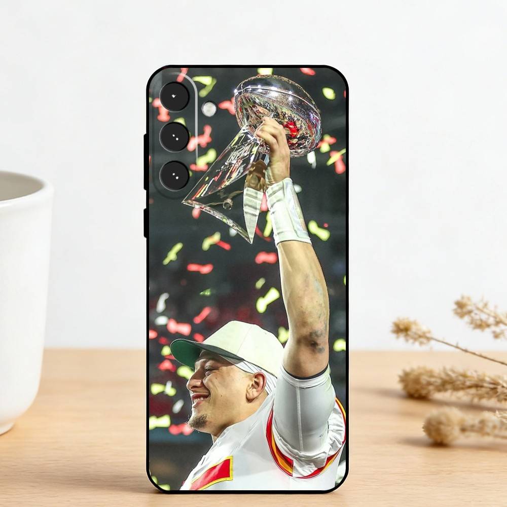A-American Football P-Patrick Mahomes   Phone Case For Samsung Galaxy A73,A72,A71,A70,A53,A52,A51,Others Soft Black Cover