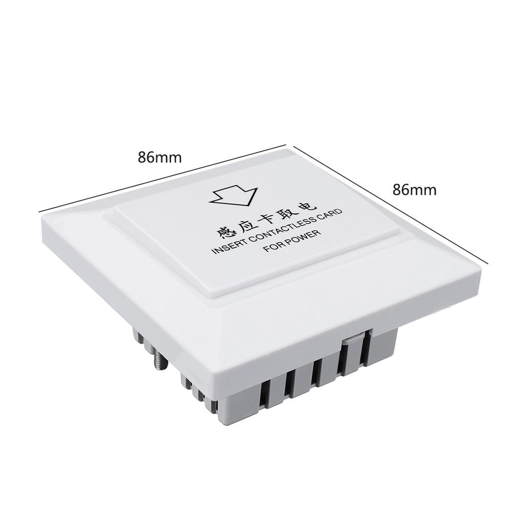 Hotel Energy Saving Switch Rfid Card Smart Induction Hotel Power Switch 40A Timer Delay 6000w 86mm