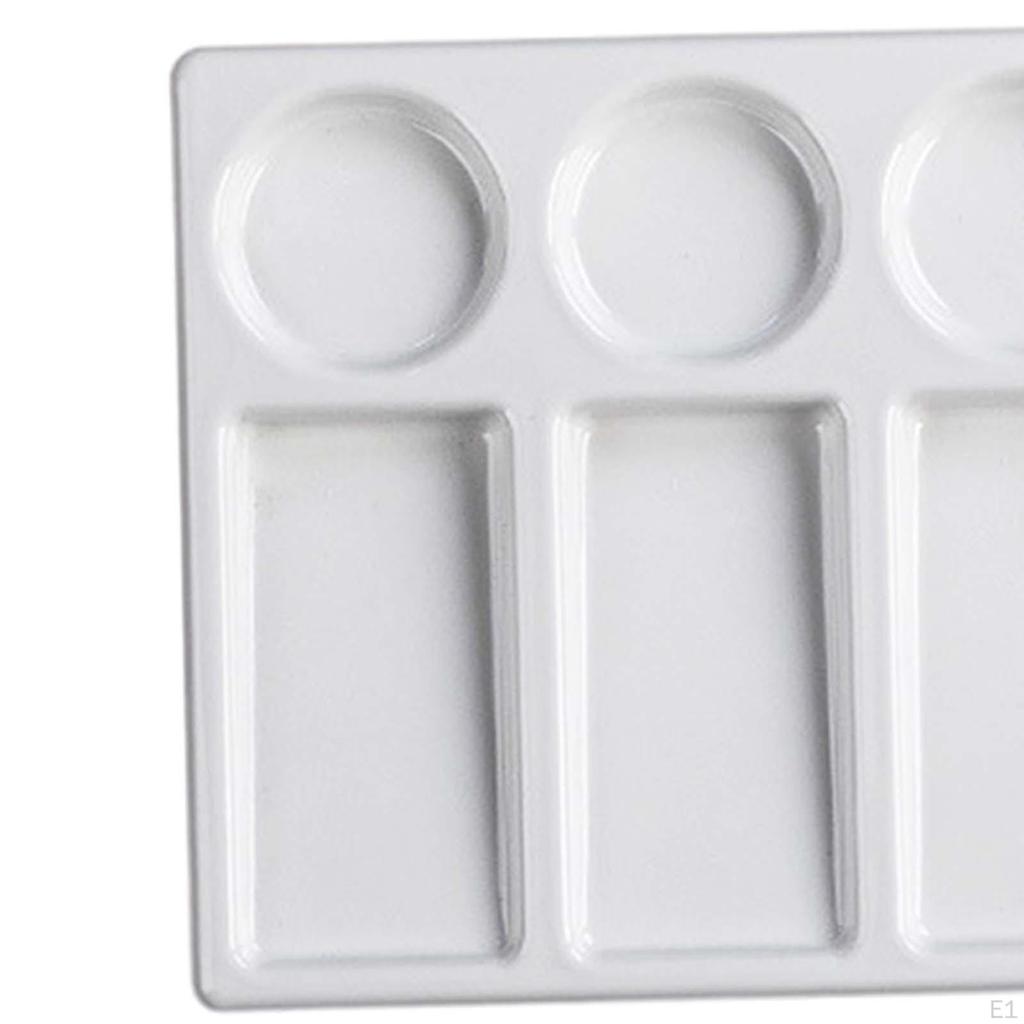 10 Compartment Ceramic Mixing Palette for Watercolor And Acrylic