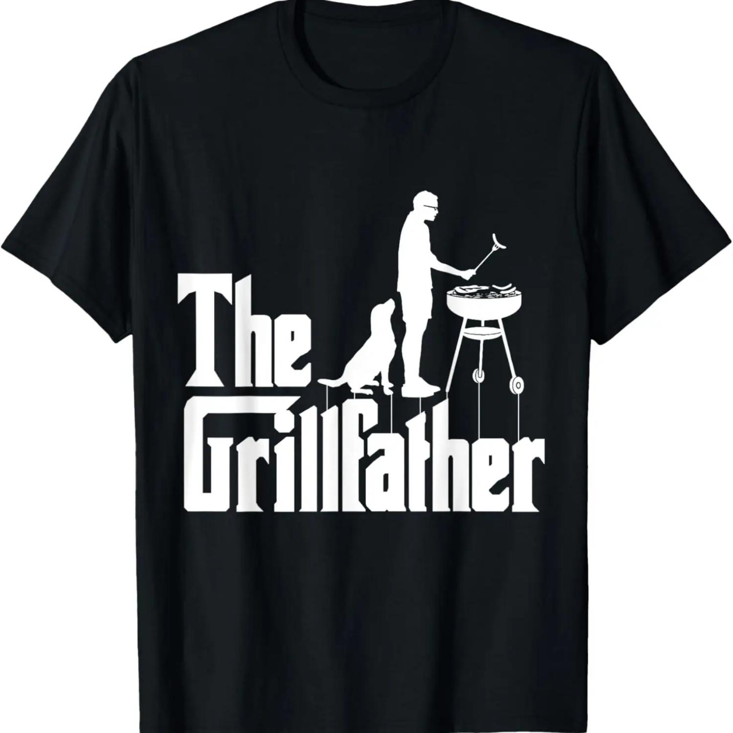 

The Grillfather Funny BBQ Design for Dads T-Shirt XXXXXL чёрный