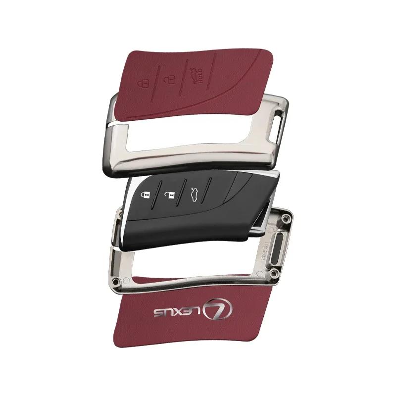 PPFX2 Leather Car Key Case Cover For Lexus IS ES CT200H NX LX 250 300 350 450H 300H ES300h ES200 UX250h LS350 LS500h ES350 Accessories