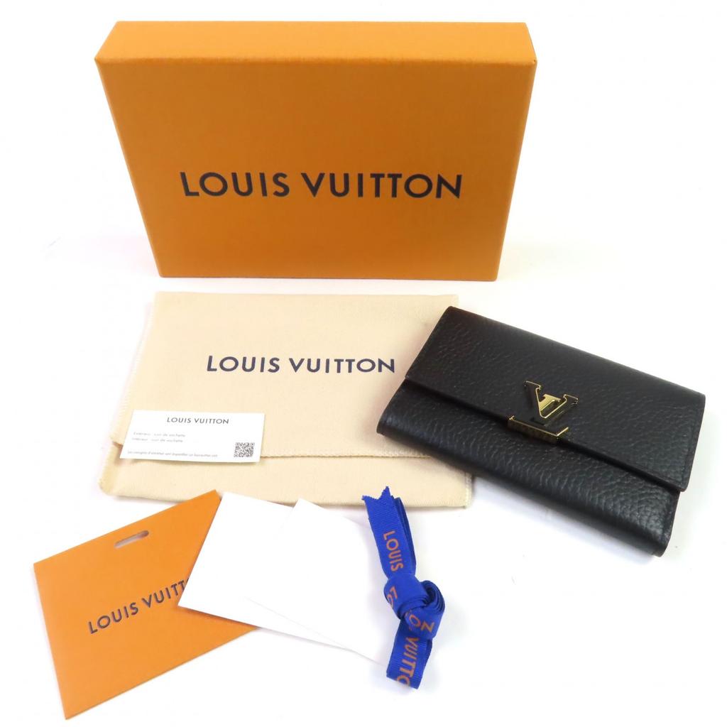 Doskonały portfel bifold LOUIS VUITTON Portefeuille Compact Taurillon Clemence Używany