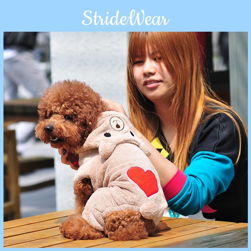 Adorable Warm Fleece Bear Clothes For Small Dogs Ideal For Cold Weather