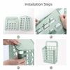Folded Hanging Laundry Basket Draining Holes Dirty Laundry Organizer  Bedroom Closet