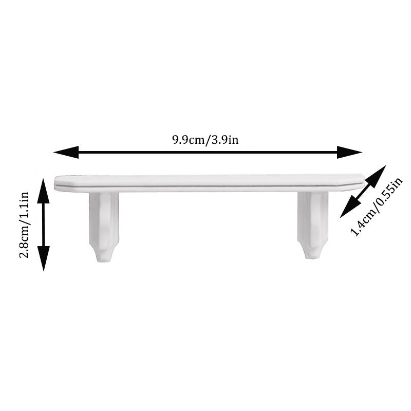 

1:12 Миниатюрная белая подвесная полка, стеллаж для хранения, модель, настенная полка для кукольного домика, домашняя мебель для ванной комнаты, декор, аксессуары для кукольного домика