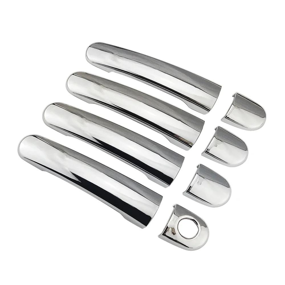 

For Volkswagen VW Tiguan MK1 2007-2016 Exterior Side Door Handle Cover Moulding Chrome Door Bowl Trim Frame Bezel 2008 2009 2010