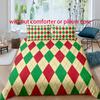 Twill Pattern - Digital Printed Duvet Kit - Polyester - Bedroom Decor -1 Bed Cover +2 Pillowcase (no pillow core)