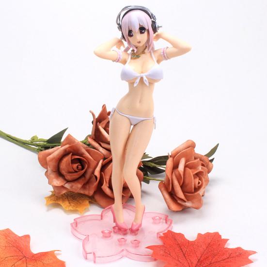 Sexy Action Figurine Detachable Super Sonico Swimsuit Figure for Collection Anime Girl Model Toy