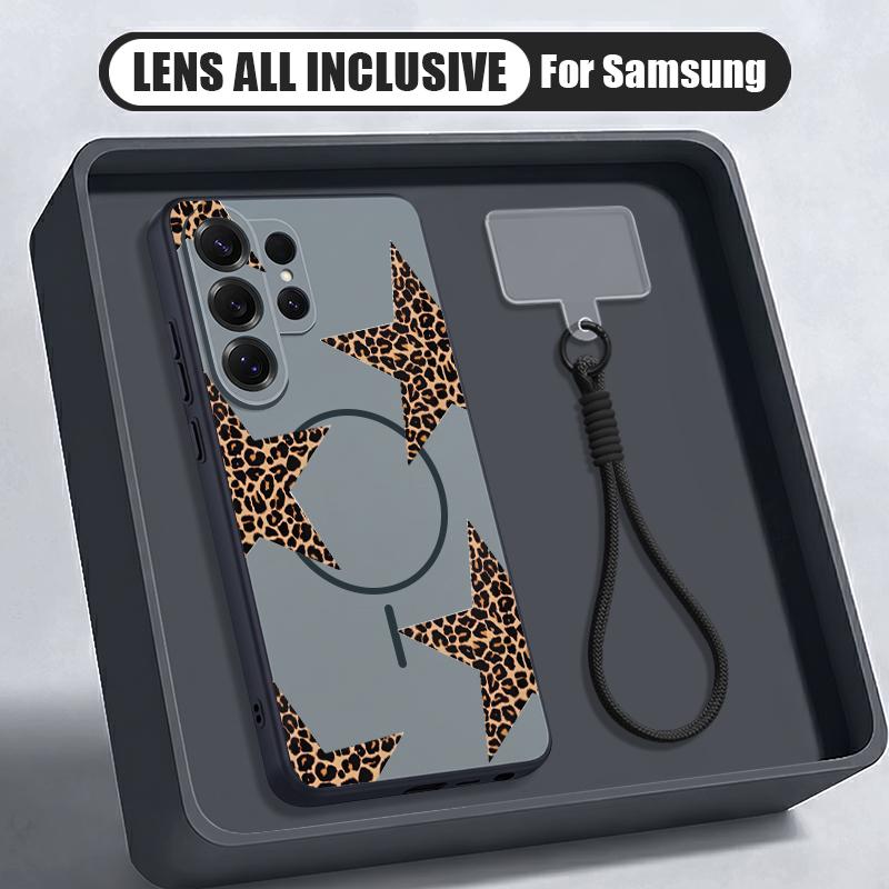 Colorful Stars Print Case For Samsung S26 Ultra S25 FE S24 S24 Plus A57 A37 A17 A56 A36 A16 A55 A35 A15 A54 5G Hybrid Magnetic Matte Cover