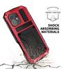 For iPhone 16e 16 Pro Max iPhone 16 Plus 16 Pro Case Full-Body Rugged Armor Shockproof Protective Kickstand Aluminum Metal Cover
