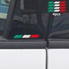 4Pcs Italy Flag Vinyl Stickers, Car Body Wiper Decals for Fiat Abarth 500 500X 500e Punto Bravo Tipo Panda