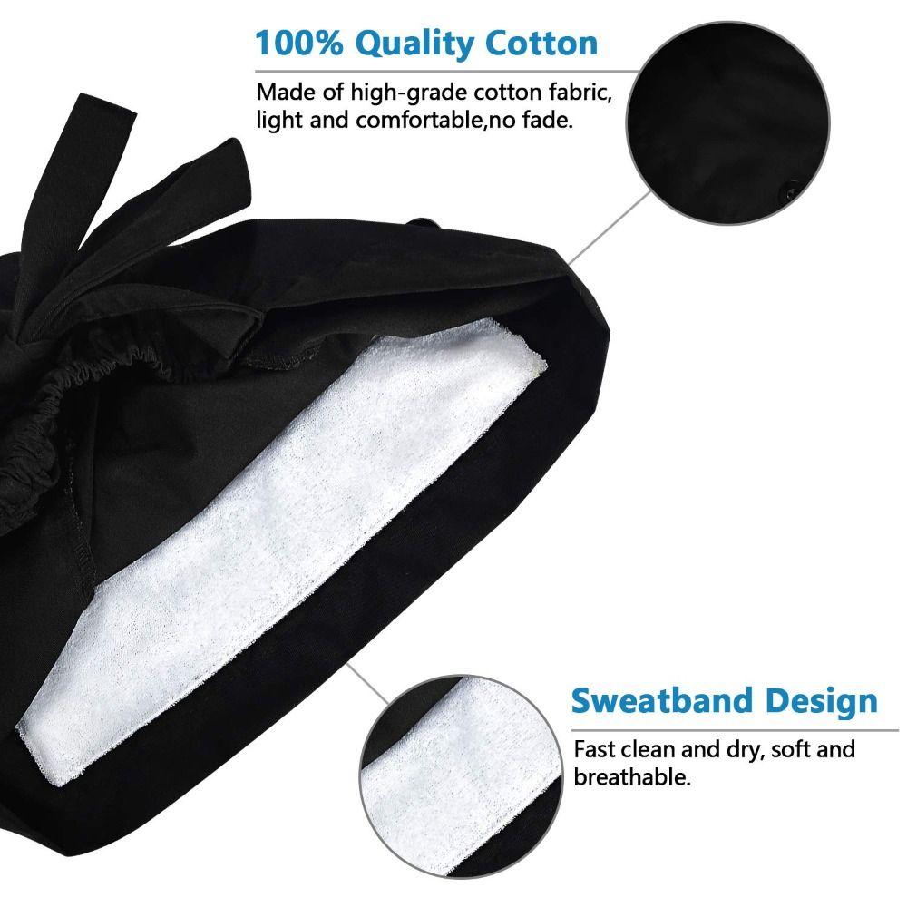 Sweatband Scrub Hats Elastic Bandage Working Caps Professional Nurse Caps  Hospital