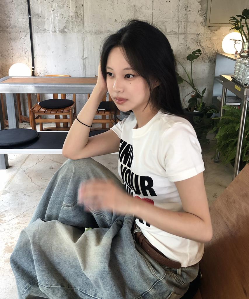 Eontaiteulseoul Untitled Wayfinder Crop Short Sleeve White