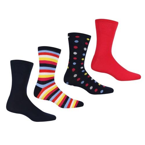 

Regatta Womens/Ladies Lifestyle Ankle Socks Set (Pack of 4) 3 UK-5 UK