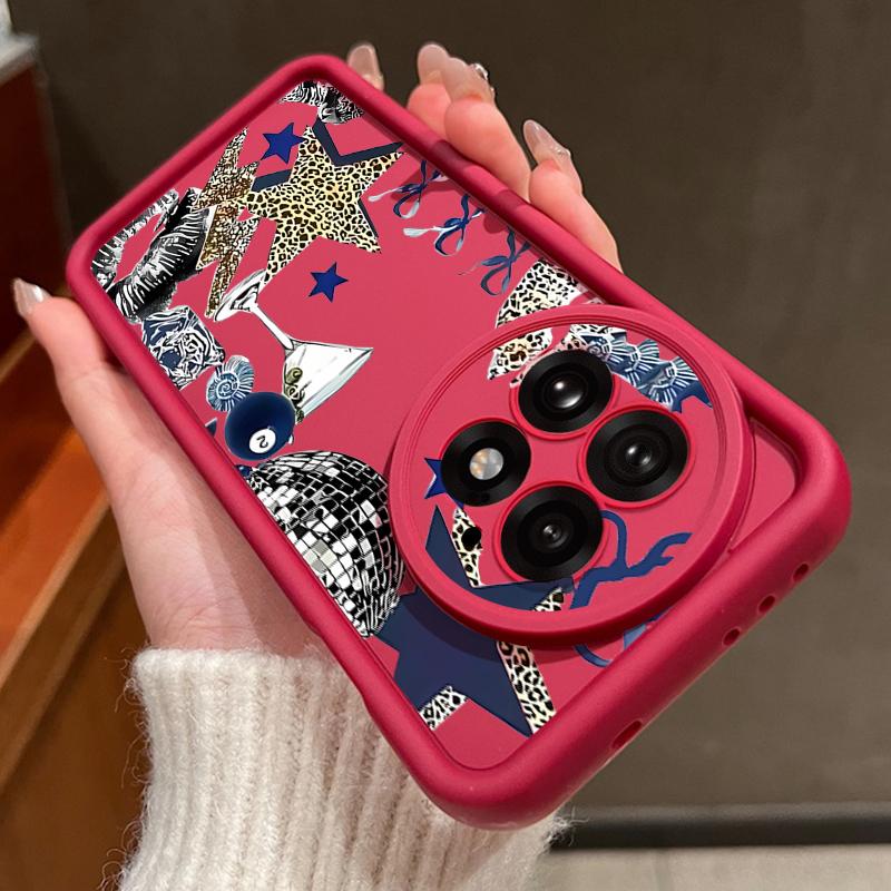 For OnePlus 13 Case Leopard Star Disco Ball Pattern Shockproof Bumper Silicone Cover For OnePlus 15 Nord 5 13R 13T 12R 12 11R 5G