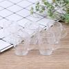 5Pcs Plastic Transparent Wine Beer Cups 1:12 Dollhouse Miniature Accessories