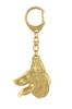 Azawakh, Tuareg Sloughi I - Gilded Key Ring with Dog In Gift Box, Handbag Decoration, Luxury Accessory by Art-Dog Brand