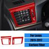 Red Carbon Car Interior Side Air Vent Trim Sticker For Lexus CT200h 2011-2017