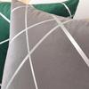 TAOSON Pack of 4,Velvet Cushion Cases Decorative Silver Foil Geometric Lines Pattern Throw Pillow Covers for Modern Homes Couch Sofa Bedroom Living