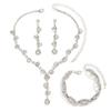 2/3pcs Matching Jewelry Rhinestone Jewelry Set Crystal Bridal Jewelry Set  Party