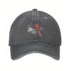 Bird Floral Baseball Cap Unisex Adjustable Cotton Washed Dad Hat Casual