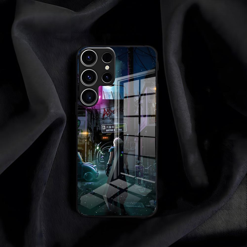 F-Final F-Fantasy Phone Case For Samsung A25 A13 A33 5G A54 A36 A35 A56 A52 A14 Shockproof Glass Cover