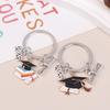 2026 Graduation Gown Cap KeyChain Ring Student Women Jewelry Personalized Accessories Fashion Pendant Gifts Forever