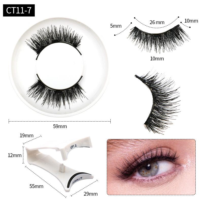 Magnetische künstliche Wimpern mit Clip Magnetisches Wimpernset Dichter Stil Künstliche Wimpern Ohne Kleber Magnetische schwarze Stielwimpern