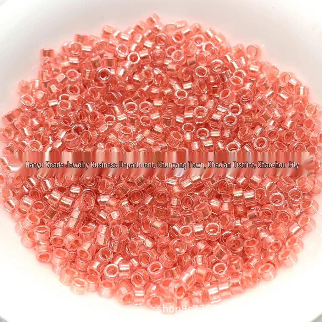 2.5mm Transparent Pearlescent Glass Seed Beads for Jewelry Making