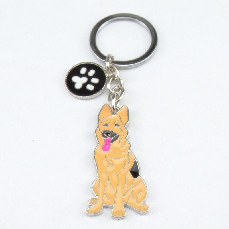 Cute Dog Keyring Gifts Fashionable Animal Charms Small Accessories Car Keyrings and Bag Charms