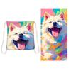 Microfiber Collapsible Sand Towel With Storage Bag For Beach Use