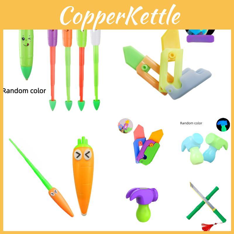 Gravity Carrot Knife With 3d Design Glowing Butterfly Knife Flashy Printed Carrot Knife And Night Light Carrot Knife