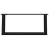 Vidaxl Coffee Table Legs, 2 Pcs, Black, 60X(30-31) Cm, Steel