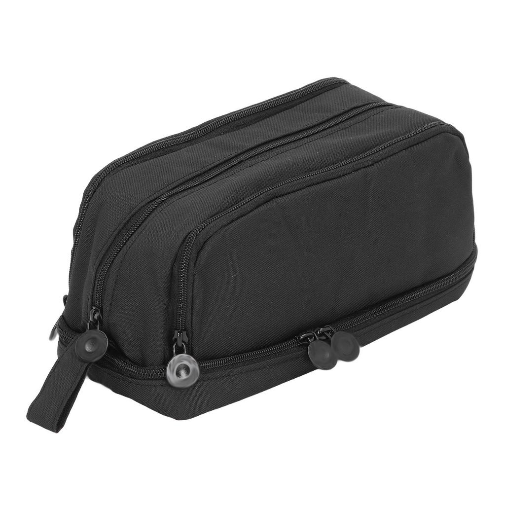 Large Capacity Pencil Case Dual Opening Pencil Bag Durable Canvas Pencil Box Portable Multipurpose Pencil Pouch for