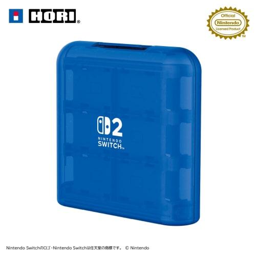 Nintendo Licensed Card Case for Nintendo Switch? 2, Holds 24 Cards, Clear Blue (Compatible with Both Switch 2 and Switch)