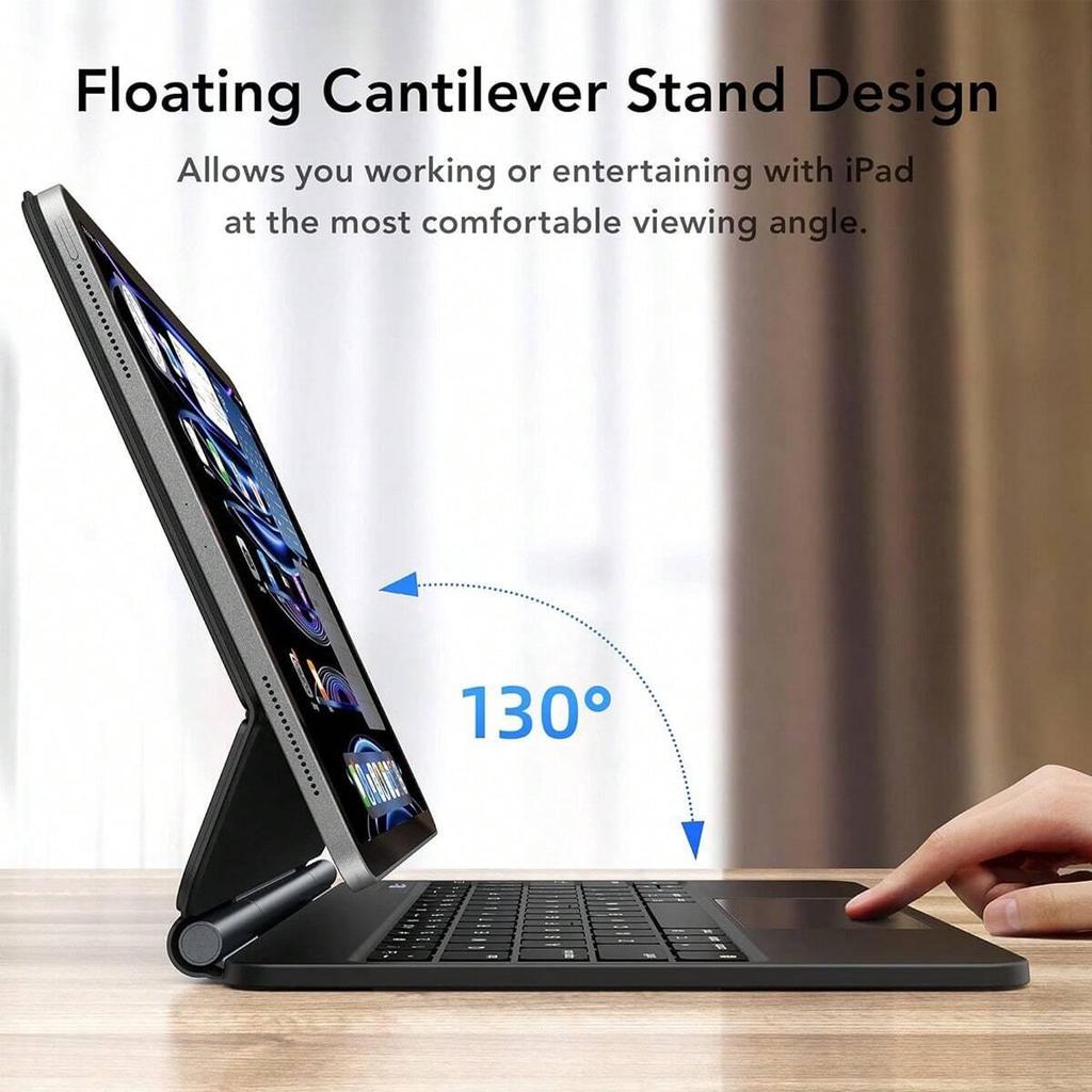 iPad 10th Gen Magnetic Magic Keyboard A16 Protective Case for Air 4/5 10.9" with Bluetooth Touch Control