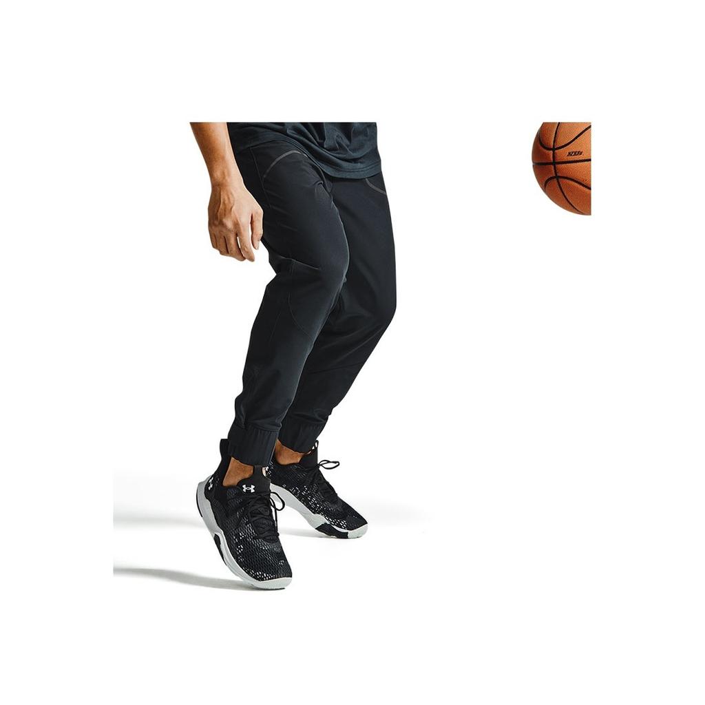 Under Armour Stretch Woven Casual Long Pants Men Bottoms Black 1361998-001