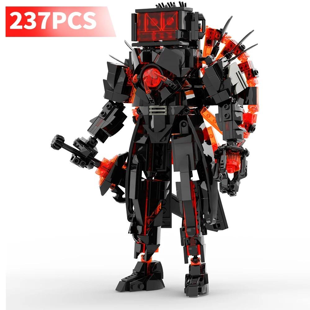 MOC Skibidi Toileted Giant Titan TVman Upgrade Speakerman Building Blocks Action Figure Model Construction DIY Bricks Toy Fan