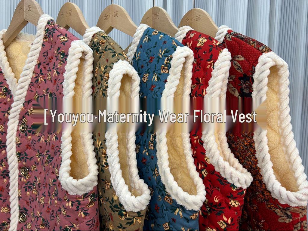2025 Women's Autumn Winter Elderly Mother's Collarless Cardigan Vest - Versatile Shawl Jacket for Grandma