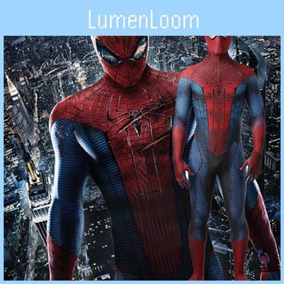 El Asombroso Traje de Spider-man Body de Spandex Azul y Rojo Para Niños y Adultos