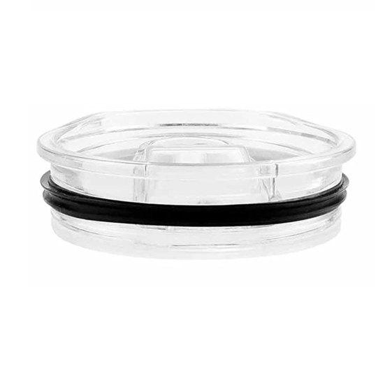 Cup Lid Food Grade BPA Free Plastic Sliding Transparent Replacement Straw Hole Splash Resistant 20oz Skinny Tumbler Cover Home Supplies