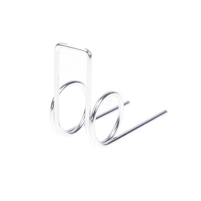 Resorte de torsión doble de 3 piezas, diámetro del alambre de 1,0 mm, 11 mm de exterior, resorte de torsión fuerte, resorte de torsión doble