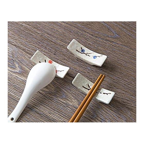 Ceramic Chopstick Rests, Japanese Style, Set of 4, Tableware, Chopstick Holders, for Japanese Cuisine, Restaurants, Inns, Table Decor, 6.5x2x2cm,