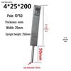 Galvanized L-Shaped Lightning Protection Bracket with Fishtail Clip